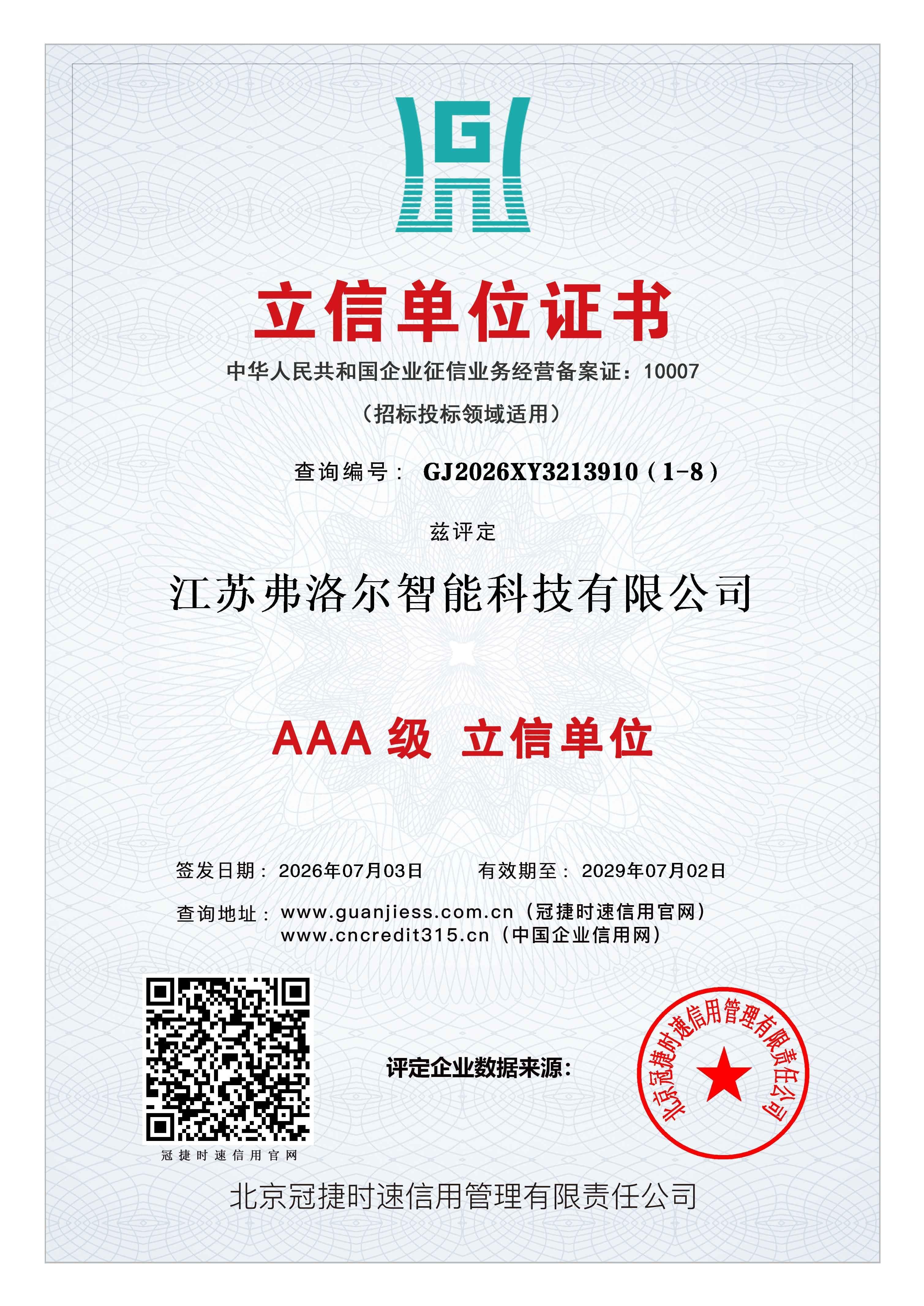 Lixin Unit Certificate