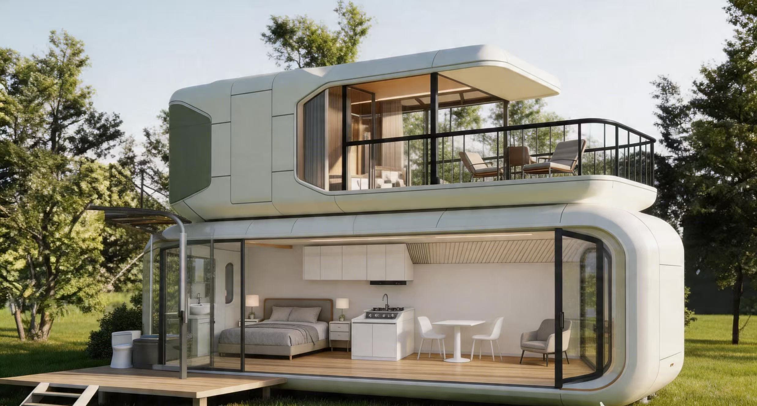 Space Capsule House — Double Floor capsule house